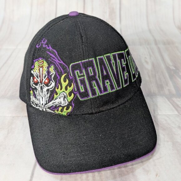 Monster Jam Grave Digger Truck Vintage Embroidered Snapback Hat Cap - Picture 1 of 7
